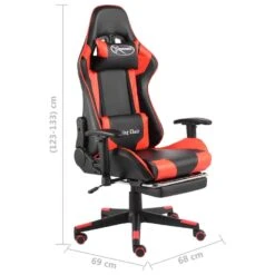 VidaXL - Gamingstoel - Rood - PVC -LeenBakker Winkel 32967ddb461c458f96494f8d76a43d07