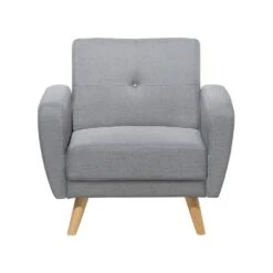 Beliani Cocktailstoel FLORLI - Grijs Polyester -LeenBakker Winkel 32cccdcc82f34b9cb89aa4fb5627a318