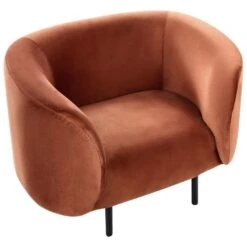 LOEN - Fauteuil - Oranje - Fluweel -LeenBakker Winkel 3306881814d34d8493a086529cfb4f18