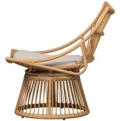WOOOD Fauteuil Alatna - Wicker - Naturel - 80x64x53 -LeenBakker Winkel 335295dcee194f6c9a9c28009e487490