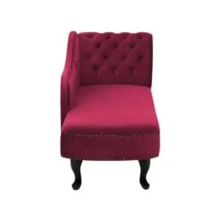 NIMES - Chaise Longue - Rood - Rechterzijde - Fluweel -LeenBakker Winkel 33e4ec89530e4d6ea0184417cc57ebe5