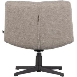 WOOOD Vinny Draaifauteuil - Bouclé - Zand - 80x75x75 -LeenBakker Winkel 33f01ef778704efa9514f5d5a294f3f4
