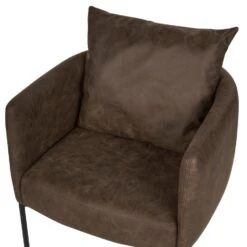 MALMOS - Fauteuil - Donkerbruin - Kunstleer -LeenBakker Winkel 3418bb1b7879450fb9598d4131a509ba