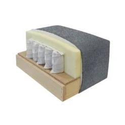 CALICOSY - Slaapbank NAOMI - Grijs - 90x260x175 Cm -LeenBakker Winkel 342333a5989e4697a87cdb2345cc23a9