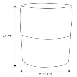 Home Deco Factory Bijzet Poef Mirage - Ibiza/boho - MDF - 35x41cm -LeenBakker Winkel 34c78dd66fc348849d9cd87a4a23be56