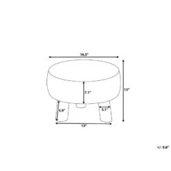 Beliani Hocker MUNDRA - Grijs Katoen -LeenBakker Winkel 350dd26b8fed47afa4c273c4a85ac1d1