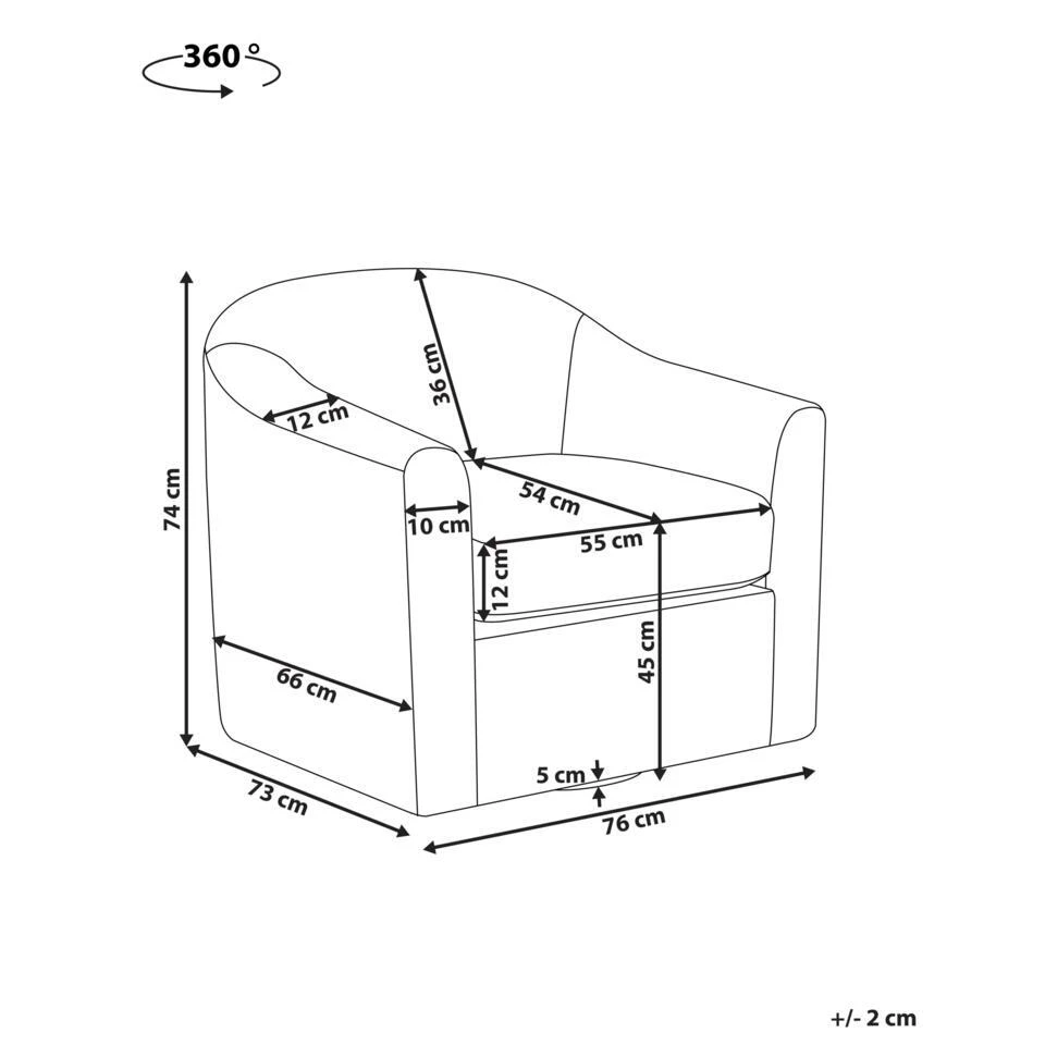 MAGNOR - Fauteuil - Donkergroen - Polyester 5 MAGNOR - Fauteuil - Donkergroen - Polyester - Afbeelding 3
