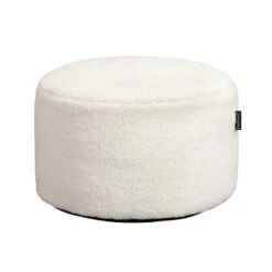 Poef Teddy - Off-white - 48x28 Cm