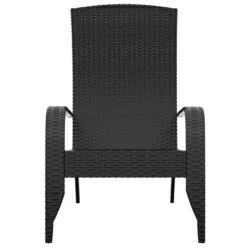 VidaXL - Tuinstoel Adirondack - Zwart - Poly Rattan -LeenBakker Winkel 35f36058de5c471ba09e69edad926e0e