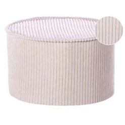 ZIKRIA - Poef - Lichtbeige - Fluweel -LeenBakker Winkel 3643fb02169a4963a8036f85ef59d97d