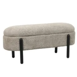 Opbergbank Stof Taupe - Met Opbergruimte - 108x41x48cm - Vieve -LeenBakker Winkel 36f9eb6f83324dc5bd9aff8aafe64fbf