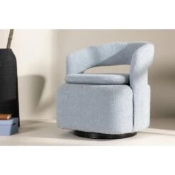 Svea - Teno Draaibare Fauteuil - Boucle - Lichtblauw -LeenBakker Winkel 372507d7d5b54eeba793a79101c9bfdd