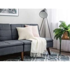 Beliani Driezitsbank - RONNE Grijs Polyester -LeenBakker Winkel 373d7aae222d42969c842f81f202b8d5