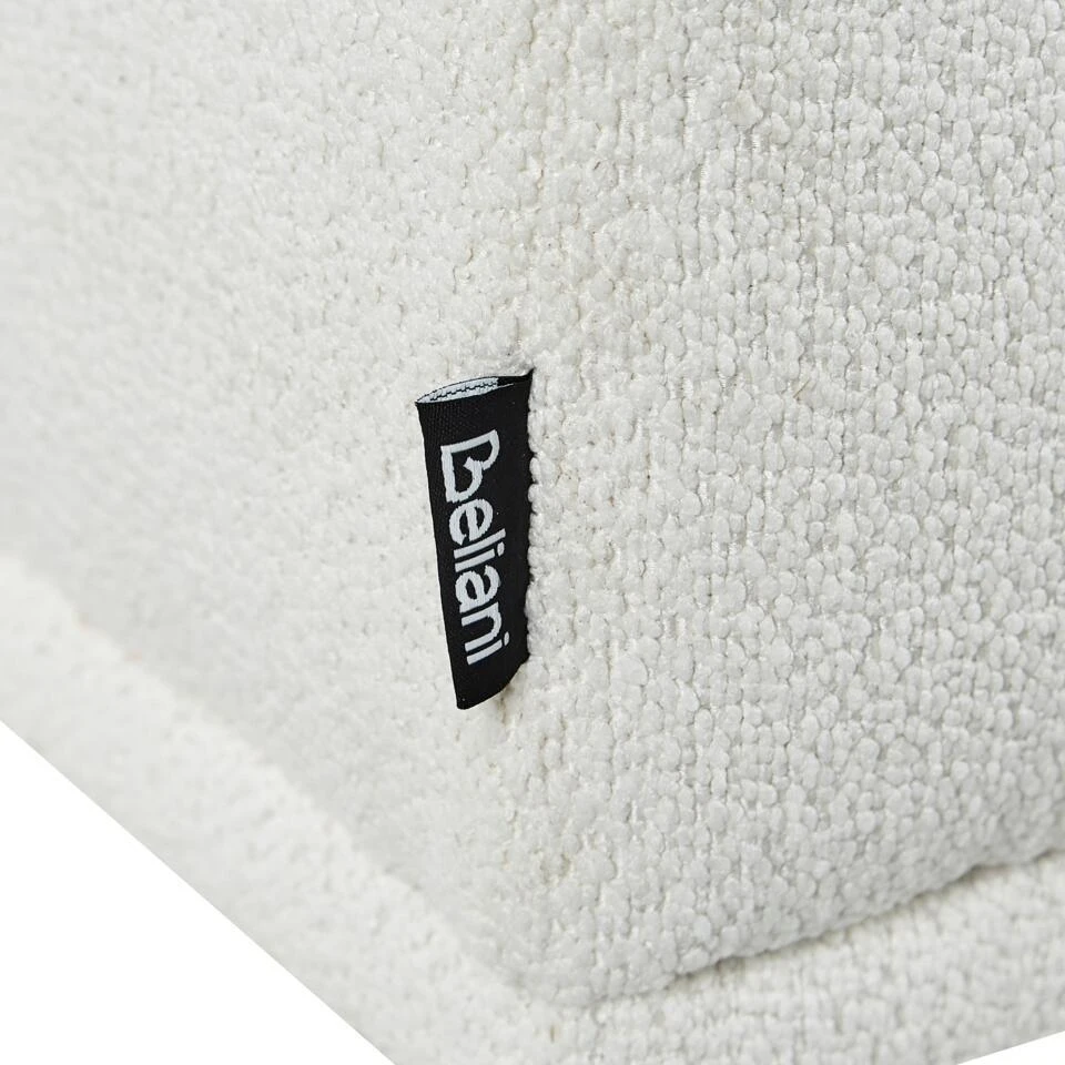 HOLT - Ottomaan - Wit - Bouclé 10 HOLT - Ottomaan - Wit - Bouclé - Afbeelding 8