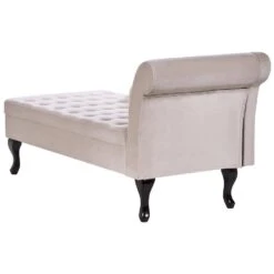 PESSAC - Chaise Longue - Beige - Rechterzijde - Fluweel 23 PESSAC - Chaise Longue - Beige - Rechterzijde - Fluweel -LeenBakker Winkel 38128a56c00c4d40ad30e8b68374469e