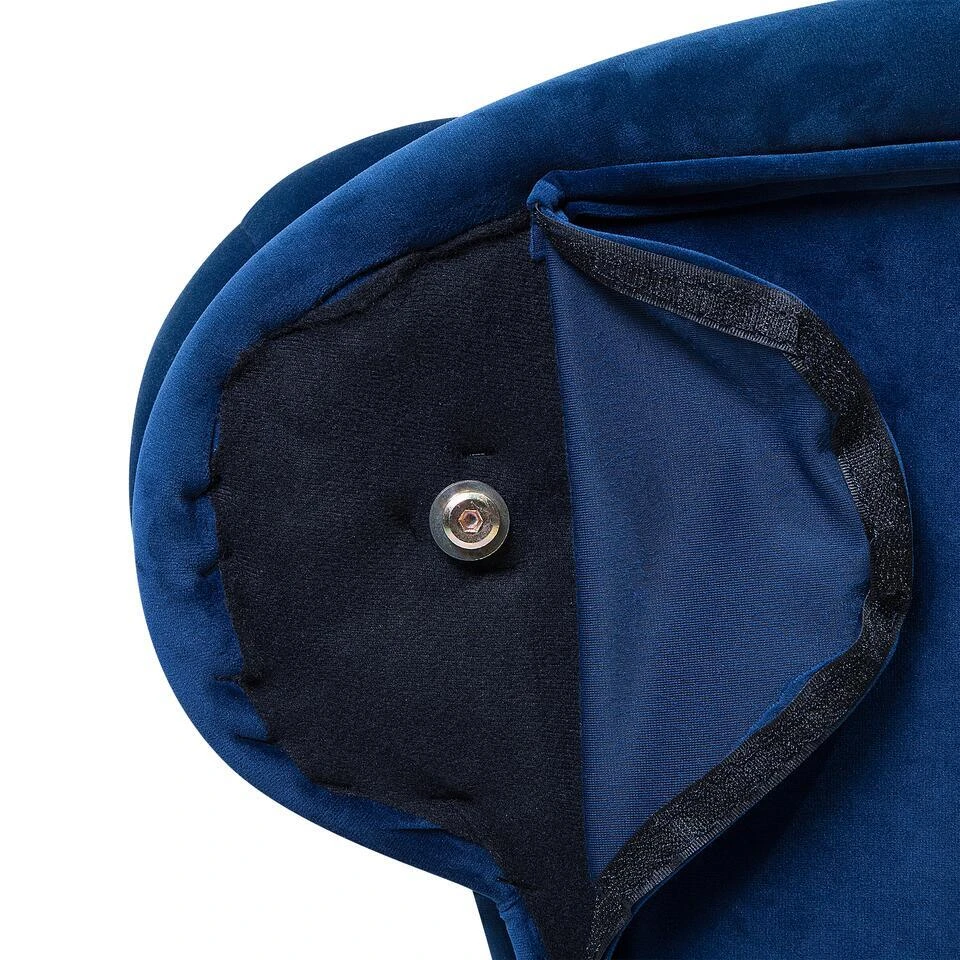 NIMES - Chaise Longue - Blauw - Rechterzijde - Fluweel 14 NIMES - Chaise Longue - Blauw - Rechterzijde - Fluweel - Afbeelding 12