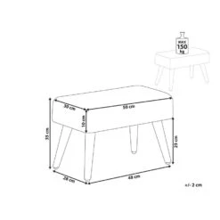 TAKOMA - Voetenbank - Beige - Bouclé -LeenBakker Winkel 384f7fa7c6cb4839a2f061fc3e1070c8