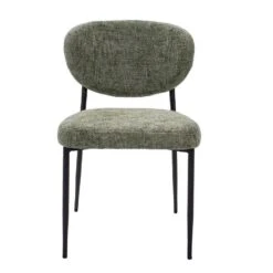 Eetkamerstoel Stof Groen - Zithoogte 49cm - 57x48x80cm - Vajèn - Set Van 2 -LeenBakker Winkel 388f494431ef4a498c5f3a43b73bff96