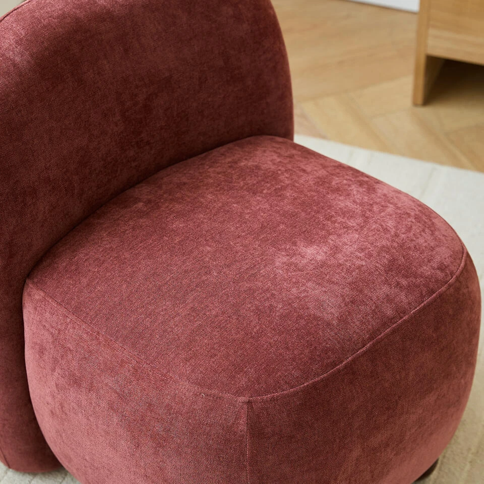 Scandinavische Salonstoel Met Houten Poten En Stof 9 Scandinavische Salonstoel Met Houten Poten En Stof - Afbeelding 7