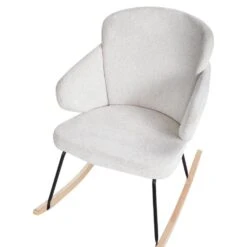 VIKEN - Schommelstoel - Wit - Polyester -LeenBakker Winkel 38cdbdc9148f4351a0ae6f991328190a