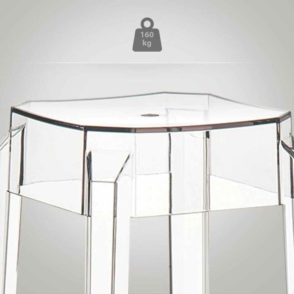 CLP Barkruk FOX Natura Frame - Kunststof - Transparant 7 CLP Barkruk FOX Natura Frame - Kunststof - Transparant - Afbeelding 5