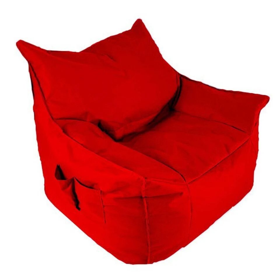 Emob Atelier Del Sofa Poef - Waterdicht Piepschuim - Rood 9 Emob Atelier Del Sofa Poef - Waterdicht Piepschuim - Rood - Afbeelding 7