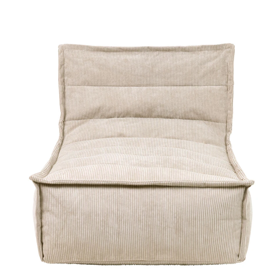 Icon Zitzak Lounger Otto - Corduroy Zitzak Volwassenen - Beige 7 Icon Zitzak Lounger Otto - Corduroy Zitzak Volwassenen - Beige - Afbeelding 5