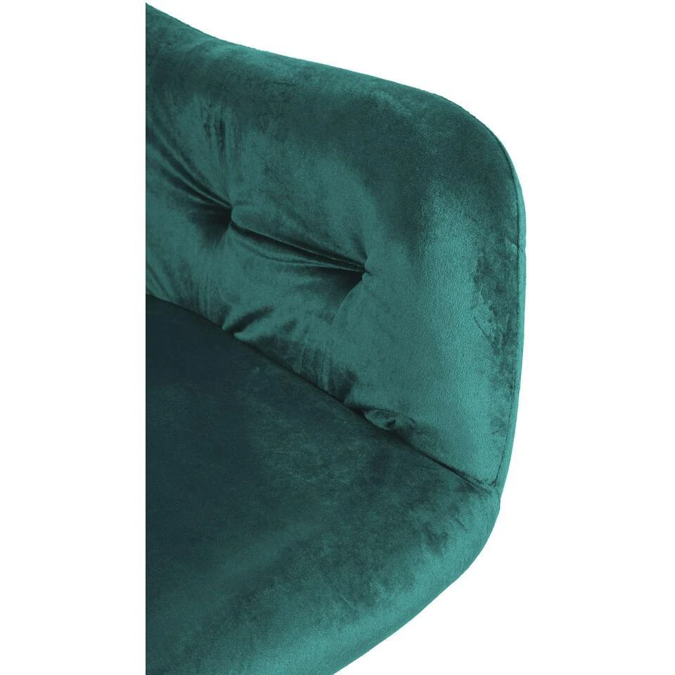 CLP Set Van 2 Eetkamerstoel Stanley Zwart Frame - Fluweel - Donkergroen 9 CLP Set Van 2 Eetkamerstoel Stanley Zwart Frame - Fluweel - Donkergroen - Afbeelding 7