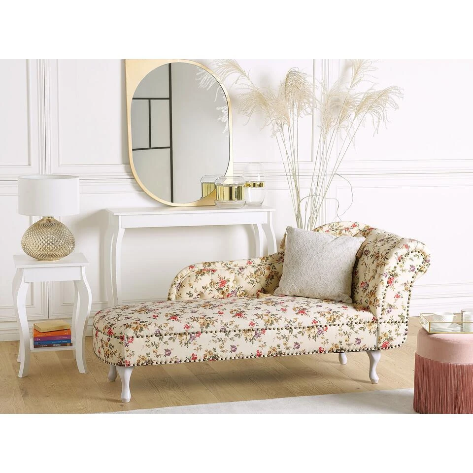 NIMES - Chaise Longue - Multicolor - Rechterzijde - Polyester 4 NIMES - Chaise Longue - Multicolor - Rechterzijde - Polyester - Afbeelding 2