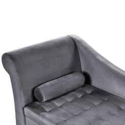 PESSAC - Chaise Longue - Donkergrijs - Linkerzijde - Fluweel -LeenBakker Winkel 3aa2db5143ed4122b63b36b366de16ad
