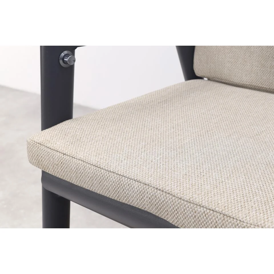 VDG Solaro Verstelbare Dining Tuinstoel - Light Rope / Teak Arm 17 VDG Solaro Verstelbare Dining Tuinstoel - Light Rope / Teak Arm - Afbeelding 15