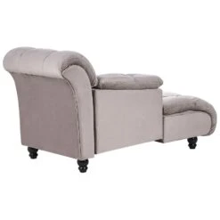 LORMONT - Chaise Longue - Taupe - Rechterzijde - Fluweel -LeenBakker Winkel 3b749ae7d69a4a8ba989a9b88754d321
