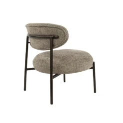 Fauteuil Zand Stof - Zithoogte 41cm - Round -LeenBakker Winkel 3bf80545b4244b1899e9353e232adbaa