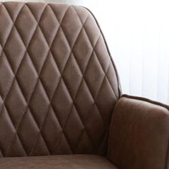 Industriële Draaibare Bureaustoel Novan Taupe - 52x57x87 Cm - Stof - Taupe -LeenBakker Winkel 3c253e714190487aa0df3336e04e4a13