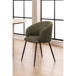 Eetkamerstoel Groen - Zithoogte 48cm - 56x55x80,5cm - Skive - Set Van 2 10 Eetkamerstoel Groen - Zithoogte 48cm - 56x55x80,5cm - Skive - Set Van 2 -LeenBakker Winkel 3c39a0520f81496690a20fe01738fbc8