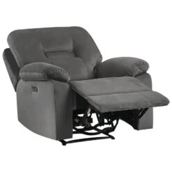 BERGEN - Fauteuil - Grijs - Fluweel -LeenBakker Winkel 3caa862875b246e99147abeacd4ba093