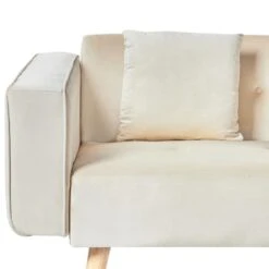 VADSO - Hoekslaapbank - Lichtbeige - Linkszijdig - Fluweel -LeenBakker Winkel 3d06f7eb2ac0495da79d699e7380efba