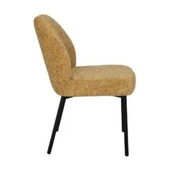 Eetkamerstoel Geel Stof - Zithoogte 47cm - Tess - Set Van 2 -LeenBakker Winkel 3ee19bab04b84860a580ff7a63553067