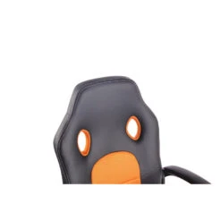 CLP Bureaustoel Elbing Zwart Frame - Kunstleer - Zwart/oranje -LeenBakker Winkel 3f05b1aabc4a410e85a6b57f23786ba1