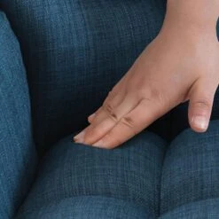 CLP Barkruk Damaso Zwart Frame - Stof - Blauw -LeenBakker Winkel 3f089ecc44784372b973597757776f85