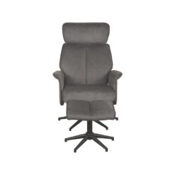 LABEL51 Fauteuil Verdal - Antraciet - Cosmo - Incl. Hocker - 79x77x109 Cm 10 LABEL51 Fauteuil Verdal - Antraciet - Cosmo - Incl. Hocker - 79x77x109 Cm -LeenBakker Winkel 3f163f37756e496aa5a65cad196b284a