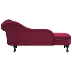 NIMES - Chaise Longue - Rood - Rechterzijde - Fluweel -LeenBakker Winkel 3f561f92606648e59124cb0eb9fe3a57