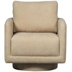 WOOOD Oscar Draaifauteuil - Chenille - Naturel - 64x78x79 -LeenBakker Winkel 3faaca66b2c241989bcf2866966a57a7