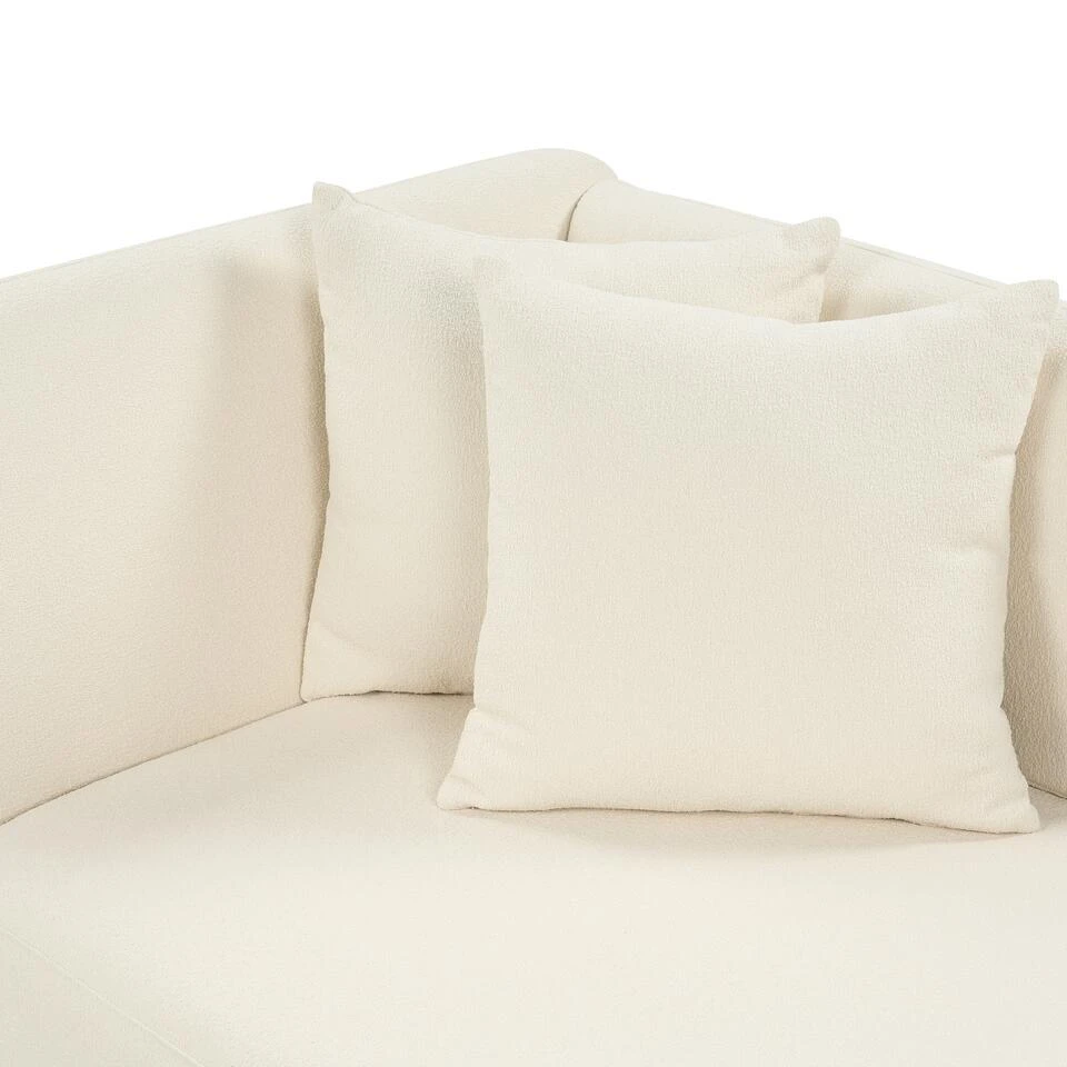 RIOM - Chaise Longue - Wit - Linkszijdig - Bouclé 12 RIOM - Chaise Longue - Wit - Linkszijdig - Bouclé - Afbeelding 10