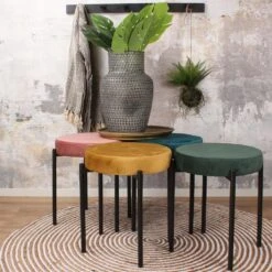 DS4U - Mika Velvet Kruk Petrol -LeenBakker Winkel 3fec392190244bb19804e84e25bd37a5