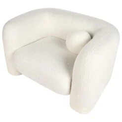 LEIREN - Fauteuil - Wit - Bouclé -LeenBakker Winkel 4062c6167e864285aa57ecc914b39047