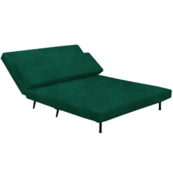 Mallory - Slaapbank 140 Cm In Donkergroene Fluweel -LeenBakker Winkel 40e0e20a7a5c465f9dec7e00081b13a0