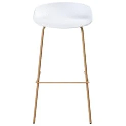 VENLO - Set Van 4 Barstoelen - Wit - Synthetisch Materiaal -LeenBakker Winkel 40f1a502876d43ca91aa22387c33d4dd