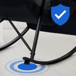 CLP Schommelstoel Cathy Stof - Zwart -LeenBakker Winkel 41daae160de84b3fa5f456e4a85f9d2c