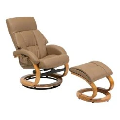 Beliani Massagestoel FORCE - Beige Kunstleer -LeenBakker Winkel 42c8828eacda40f986adfe2339f59bb8